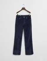 Calças de ganga Corduroy Flare Azul