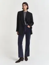 Calças de ganga Corduroy Flare Azul