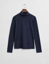 Pull Bleu Col Roulé
