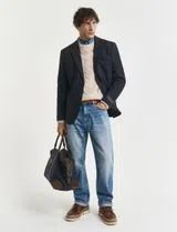 Blazer de fato Donegal Azul