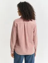 Camisa Regular Fit Corduroy Rosa