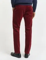 Slim Corduroy Chino Pants Red