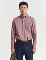 Camisa de popelina Classic regular fit Vermelho