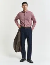 Camisa de popelina Classic regular fit Vermelho