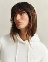 Sweatshirt Tonal Shield Beige
