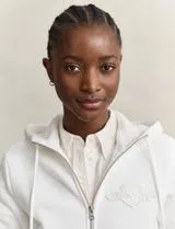 Sweatshirt à fermeture Éclair Tonal Shield Beige