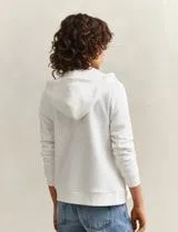 Sweatshirt à fermeture Éclair Tonal Shield Beige