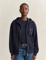 Sweatshirt com fecho Shield Azul