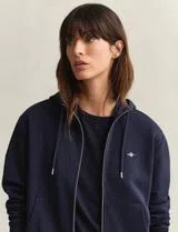 Sweatshirt com fecho Shield Azul