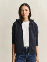 Sweatshirt com fecho Reg Tonal Shield Azul