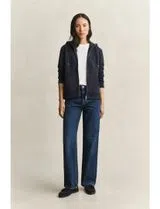 Sweatshirt com fecho Reg Tonal Shield Azul