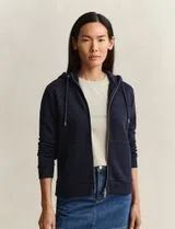 Sweatshirt com fecho Reg Tonal Shield Azul