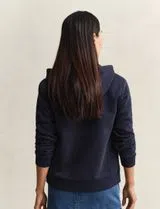 Sweatshirt com fecho Reg Tonal Shield Azul