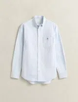 Camisa Regular Fit Classic Oxford Azul