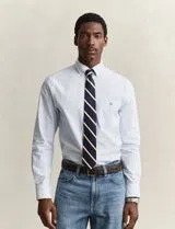 Camisa Regular Fit Classic Oxford Azul