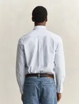 Camisa Regular Fit Classic Oxford Azul