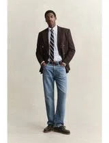 Camisa Regular Fit Classic Oxford Azul