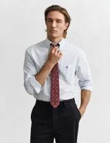 Camisa Regular Fit Classic Oxford Azul
