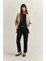 Pantalons Fluid Slim Slack Noir
