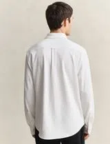 Jersey Pique Stretch White Shirt