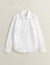 Chemise en satin slim fit Blanche