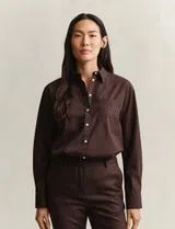 Camisa Clásica Poplin Marrón