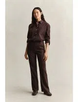 Camisa Clásica Poplin Marrón