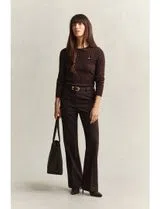 Pull en tricot marron