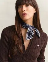 Cardigan de malha Castanho