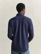 Stretch Pique Jersey Shirt Blue