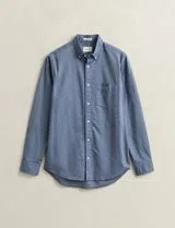 Camisa Regular Fit Classic Oxford Azul