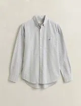 Camisa Regular Fit Classic Oxford Azul