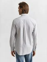 Camisa Regular Fit Classic Oxford Azul