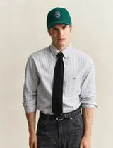 Camisa Regular Fit Classic Oxford Azul