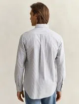 Camisa Regular Fit Classic Oxford Azul
