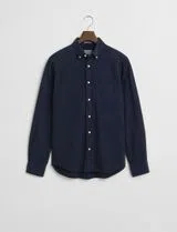 Camisa Reg Gmnt Dyed Twill Azul