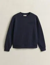 Tonal Shield Sweatshirt Blue