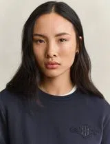 Tonal Shield Sweatshirt Blue