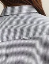 Camisa Slim Striped Poplin Azul