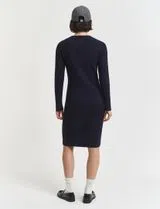 Blue Midi Knit Dress
