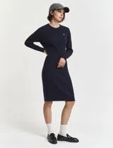 Blue Midi Knit Dress
