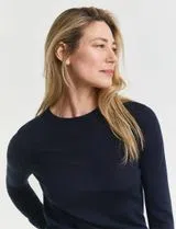 Jersey de lana fina Azul