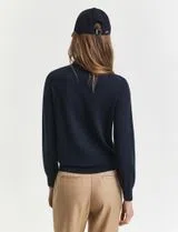 Blue High Neck Sweater