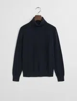 Blue High Neck Sweater