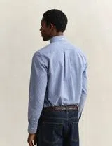 Camisa Regular Fit Gingham Poplin Azul
