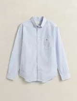 Camisa Regular Fit Gingham Poplin Azul