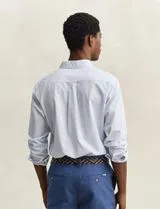 Camisa Regular Fit Gingham Poplin Azul