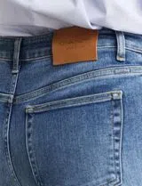 Jeans Cropped Slim Bleu