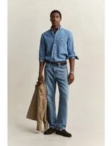 Camisa Regular Fit Indigo Azul