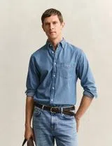 Camisa Regular Fit Indigo Azul